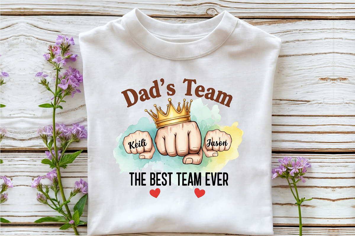 Personalized Dad Sublimation, an Illustration by DreamArtGraphic (Photo 3 of 4)
