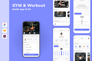 GYM & Workout Mobile App UI Kit