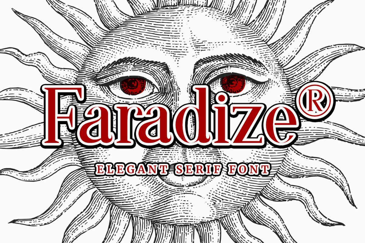 Faradize - Elegant Serif Font, a Serif Font by RockboyStd (Photo 1 of 12)