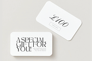 Editorial Gift Card Template Canva, a Marketing Template by LePosey Studio (Thumbnail 3 of 7)