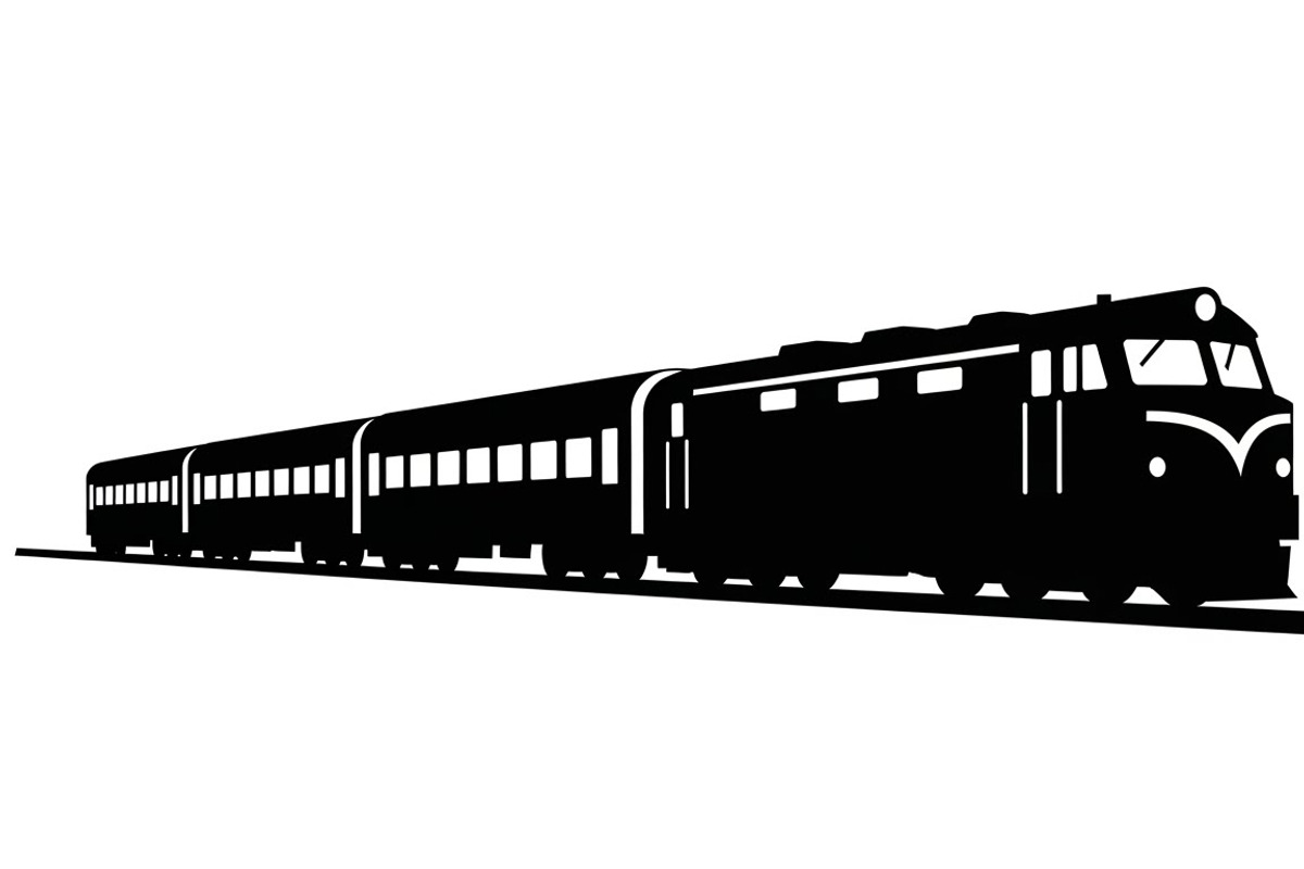 train transport silhouettes, an Illustration by Amazin_art (Photo 20 of 31)