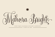 APOC - Maheera Bright Font, a Script Font by a Piece of Cake (Thumbnail 1 of 20)