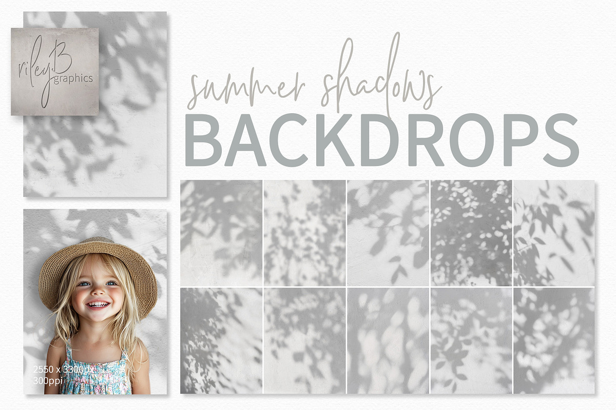 Summer Shadows Backdrops