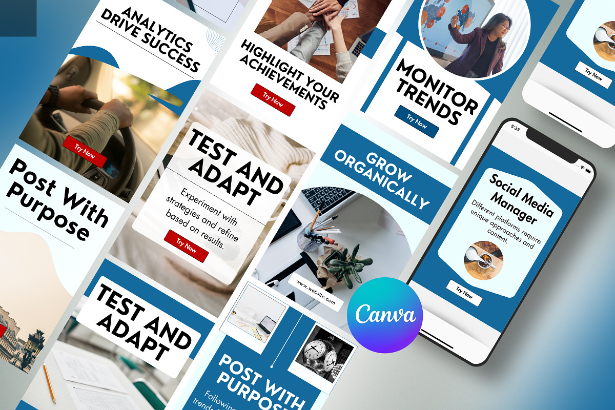 Social Media Pinterest Template preview 2