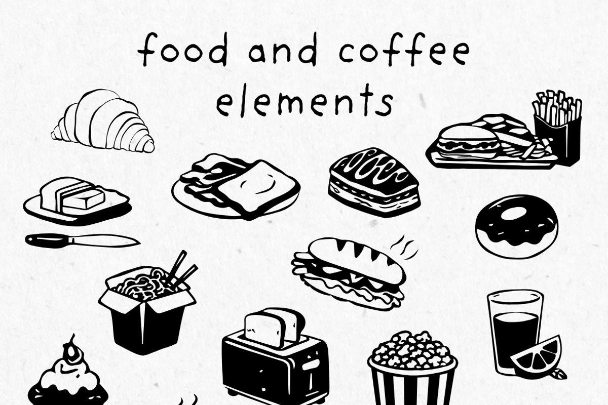 Cafe Vibes Hand Drawn Illustrations, an Object Graphic by Kate Creative Studio (Photo 3 of 16)