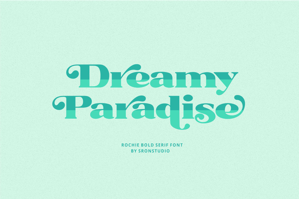 Rochie - Bold Retro Serif Font, a Serif Font by Sronstudio (Photo 5 of 12)