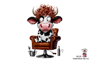 Cow Hair Beauty Salon PNG Bundle, a Graphic by Clipart Bloom (Thumbnail 7 of 18)
