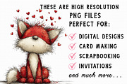 Cute Valentine Forest Animals Clipar, an Illustration by Libby Wishes (Thumbnail 4 of 7)