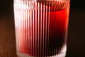Negroni glass alcoholic drink cocktail liquor mix, a Food & Drink Photo by Photo Drive Studio