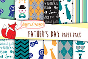 Father's Day Digital Paper, a Graphic by Foxy Digital Paper (Thumbnail 1 of 2)