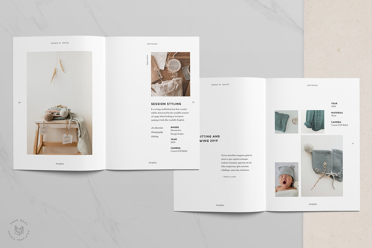 A5 Craft / Artist Portfolio Resume, a Brochure Template by PageBeat (Photo 8 of 11)
