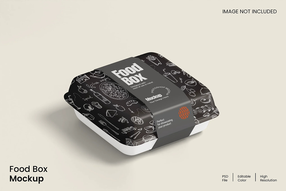 Food Box Mockup, a Packaging Mockup by renderstockmarket