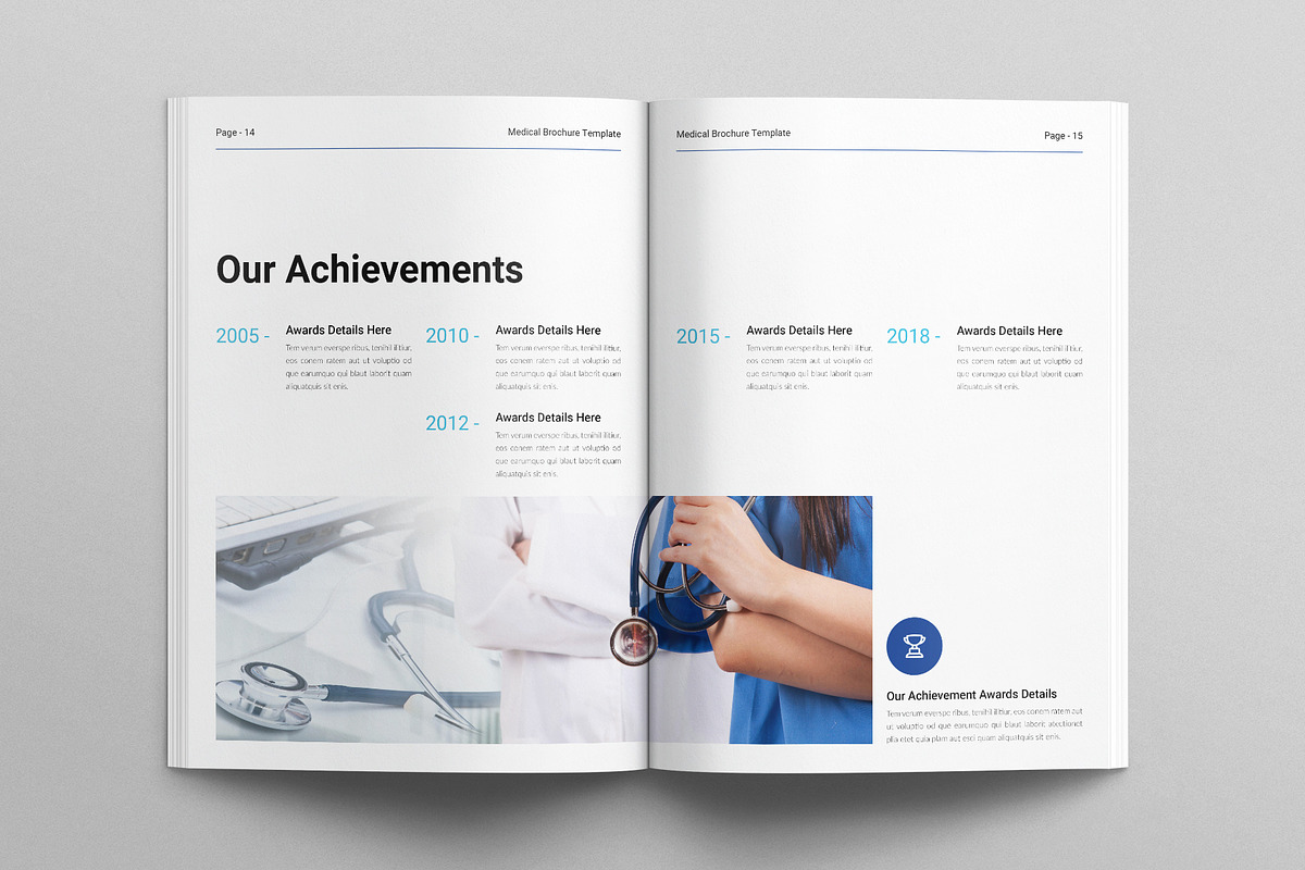 Medical Brochure Template, a Brochure Template by E-Type (Photo 5 of 6)