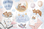Cute Sleeping Animals., an Animal Illustration by Designwork (Thumbnail 1 of 17)