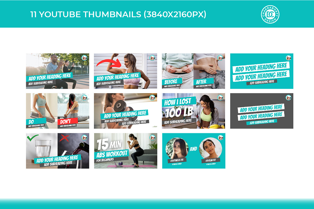 Editable Canva YouTube Template, a Branding & Logo Template by Chakraborty Design (Photo 5 of 9)