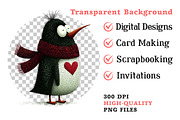 Whimsical Valentine Animals Clipart, an Illustration by Dream Creation (Thumbnail 8 of 8)
