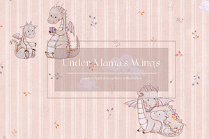 Under Mama's Wings Nursery Pattern