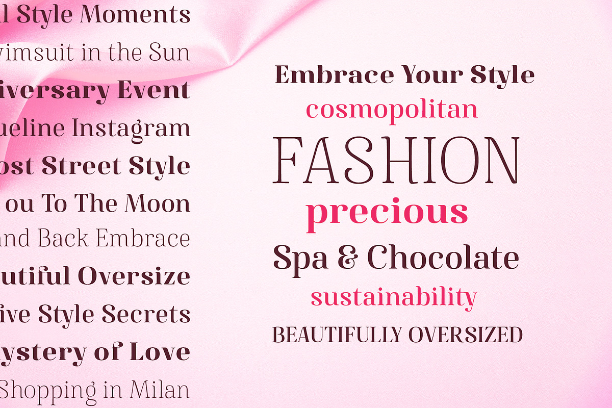 Famosa - Font Family preview 5