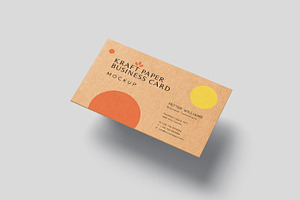 Kraft Paper Business Card Mockups