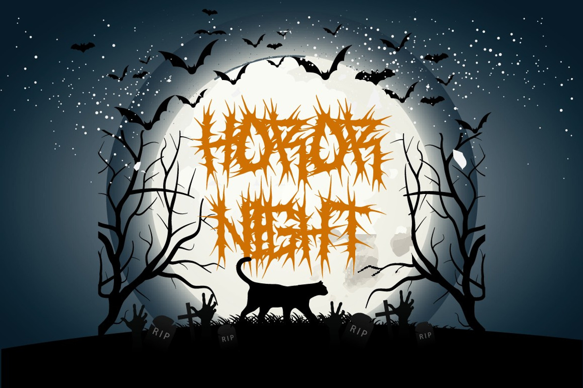 ROSE THORNS - Death Metal Band Font, a Blackletter Font by PutraCetol Studio (Photo 5 of 11)
