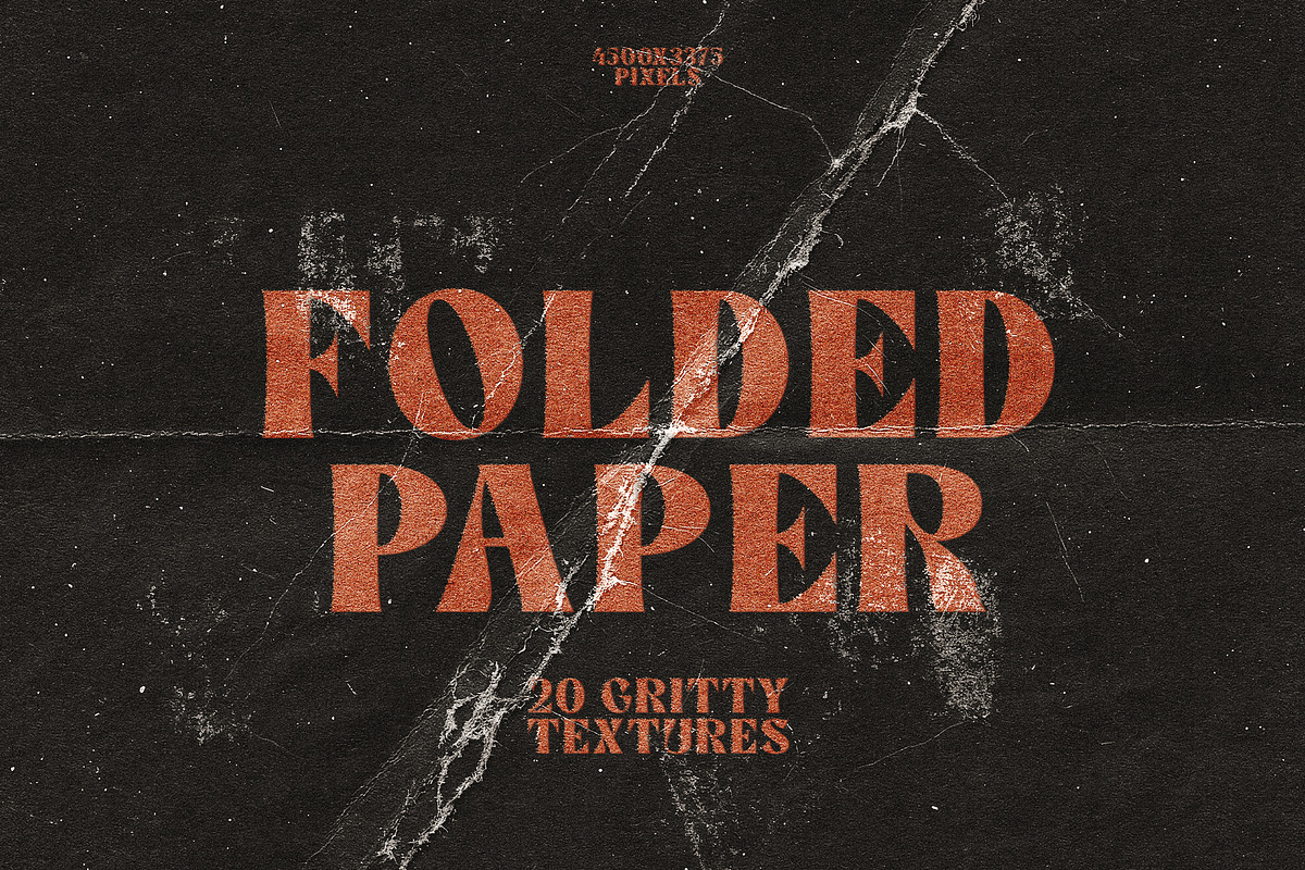 20 Gritty Folded Paper Textures, a Texture Graphic by smishura (Photo 1 of 5)
