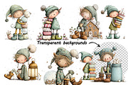 Whimsical Festive Christmas Elf, a Graphic by one-touch (Thumbnail 5 of 10)