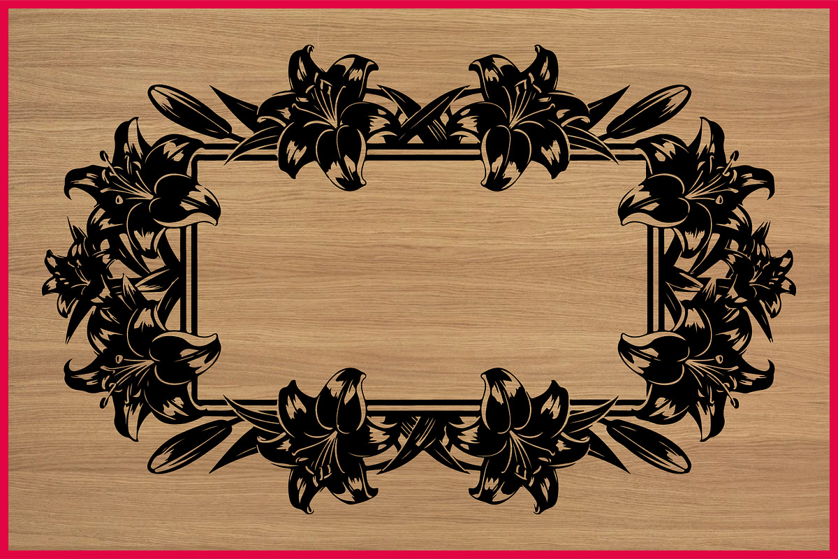 50 Elegant Floral Frame Bundle, an Illustration by BIPLOB EXPERT (Photo 4 of 4)