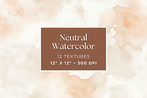 Neutral Watercolor Textures