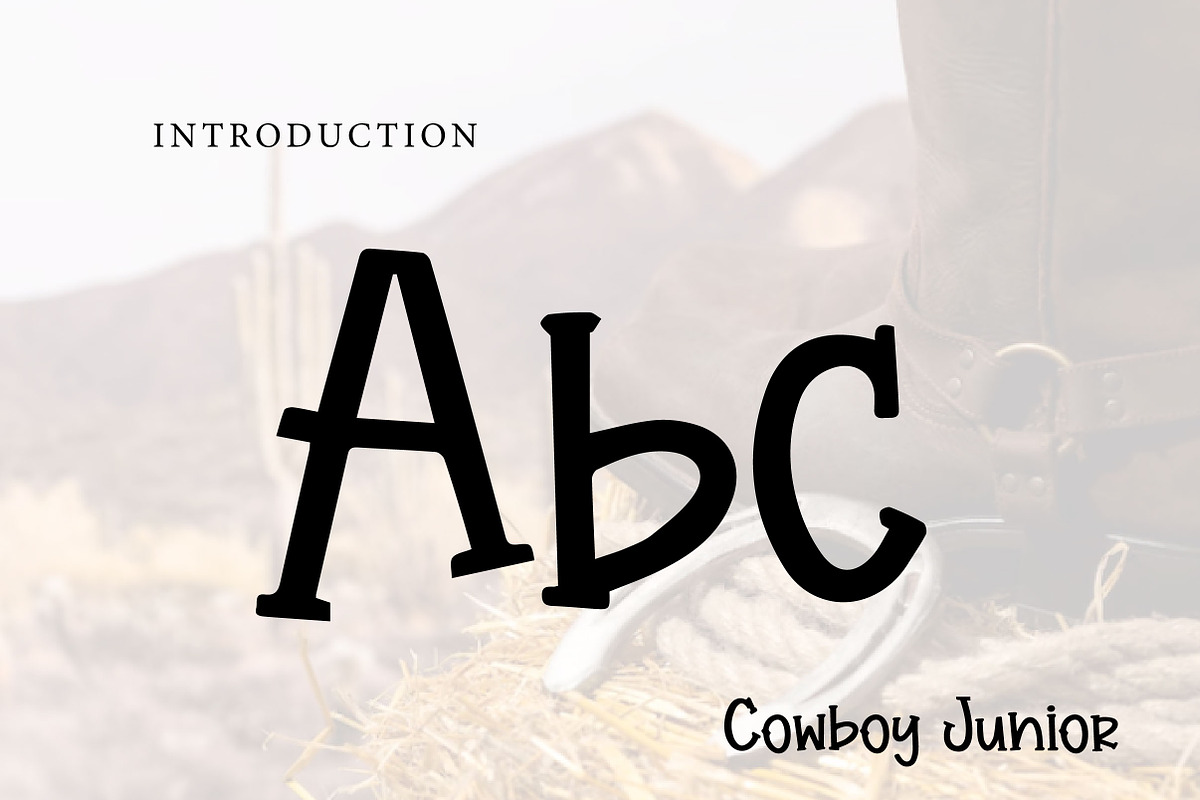 Cowboy Junior, a Slab Serif Font by Wow Magic (Photo 2 of 3)