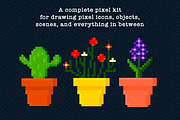 Pixel Art Procreate Brushes, a Brush Add-On by seamless team (Thumbnail 2 of 6)