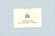 Kind Hearts - Cute Font & Doodles, a Handwritten Font by simpleblues (Thumbnail 4 of 12)