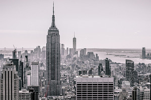Bw empire state building ny featuring ny, nyc, and new york