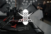Minimalist Barber Shop Logo, a Branding & Logo Template by Luxury Logos (Thumbnail 2 of 4)