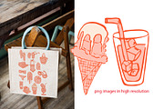 Summer by the pool illustrations, an Object Graphic by MayBay Studio (Thumbnail 4 of 5)