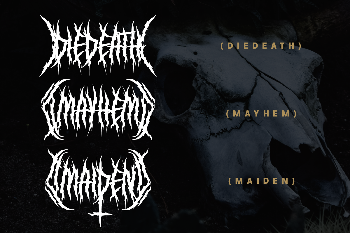 Bradthen Death Metal Font, a Blackletter Font by Ronny Studio (Photo 3 of 10)