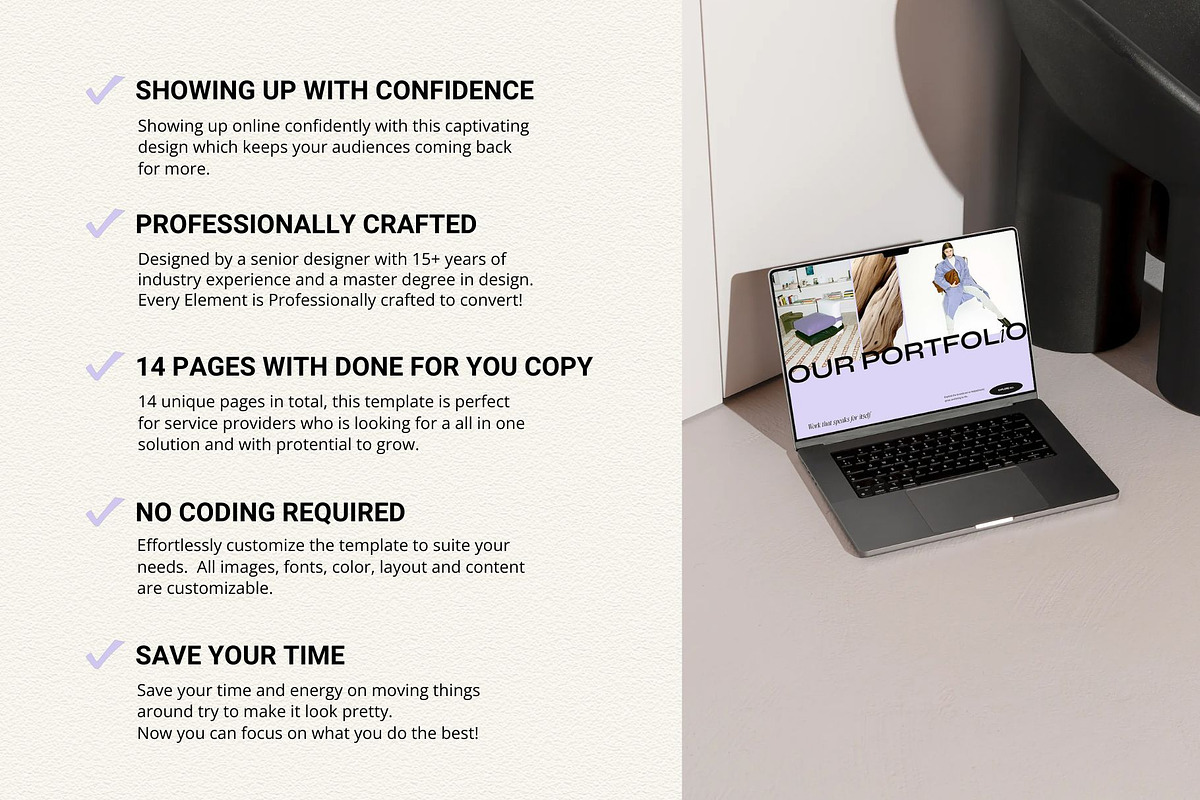 Purple Squarespace 7.1 Template, a Websites & App Template by Row Creative (Photo 3 of 10)