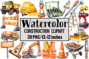 Construction Clipart, an Illustration by Design Market (Thumbnail 1 of 3)