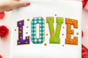 Pink Loved Crochet Varsity Png,Valen, an Illustration by designcity5 (Thumbnail 1 of 8)