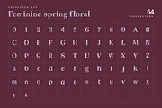 Feminine Spring Floral Display, a Sans Serif Font by Gookkis Studio (Thumbnail 4 of 13)