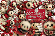 Whimsical Spring Bee Clipart PNG, an Illustration by DreamArtGraphic (Thumbnail 1 of 8)