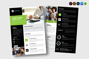 Case Study Flyer Template, a Flyer Template by NorthPeak