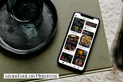 Dark Moody Pinterest Canva Templates, a Social Media Template by Made by Melody (Thumbnail 6 of 8)