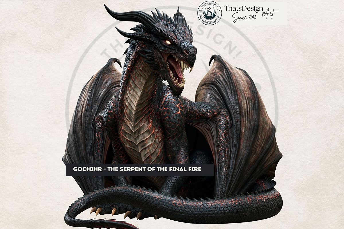 The Lapis Bestiary Fantasy Cliparts, a Decorative Illustration by ThatsDesignArt (Photo 10 of 17)