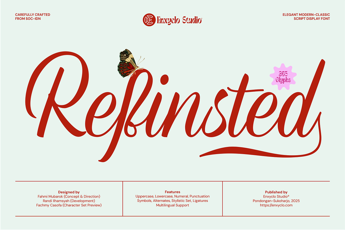REFINSTED — Elegant Luxury Font, a Script Font by Enxyclo Studio (Photo 1 of 15)
