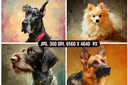 German Dogs Painterly Portraits, an Animal Illustration by PrintHaven Designs (Thumbnail 4 of 11)