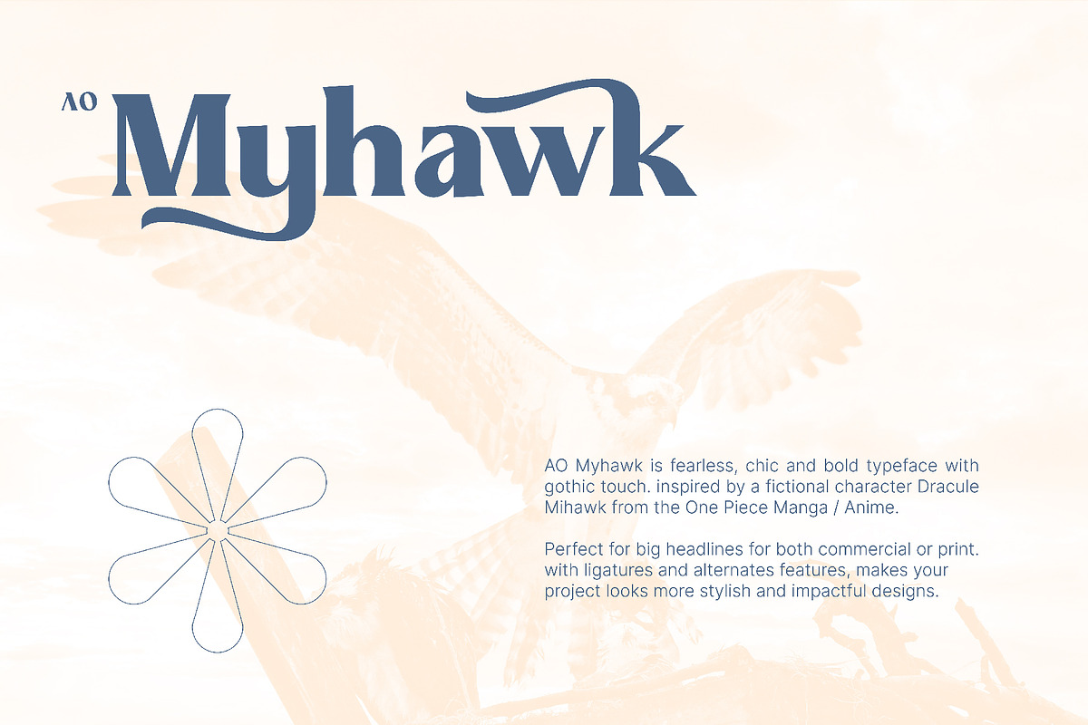 AO Myhawk - Display Typeface, a Font by OwunStudio (Photo 2 of 15)
