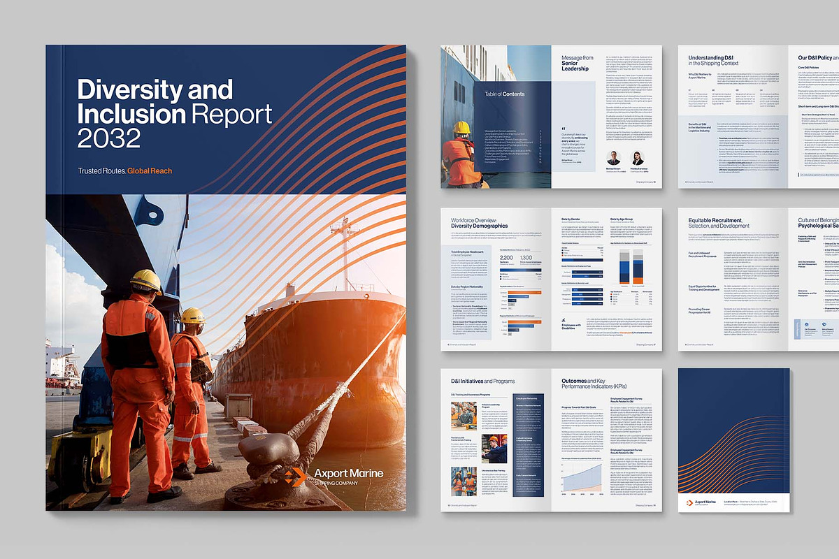 Diversity & Inclusion Report, a Brochure Template by BrandPacks