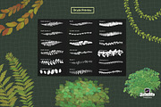 30 Forest Brushes for Procreate, a Brush Add-On by badrusblue (Thumbnail 5 of 6)