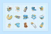 Modern Nursery 3D Icon Set, an Object Illustration by twinstd (Thumbnail 6 of 6)