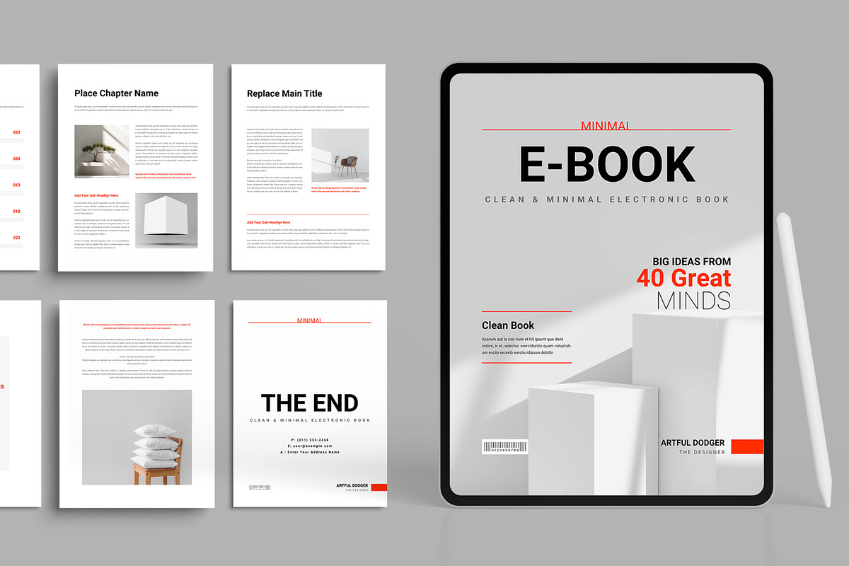E-Book Template, an UI Kit Template by ContestDesign (Photo 1 of 5)